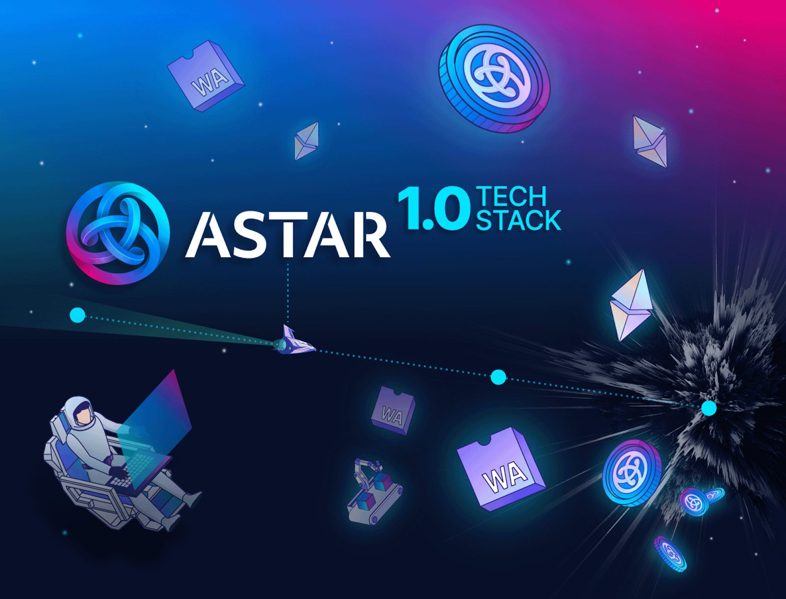 Astar's Tech Stack celebrates key milestone & enterprise adoption as they  near Supernova's completion.