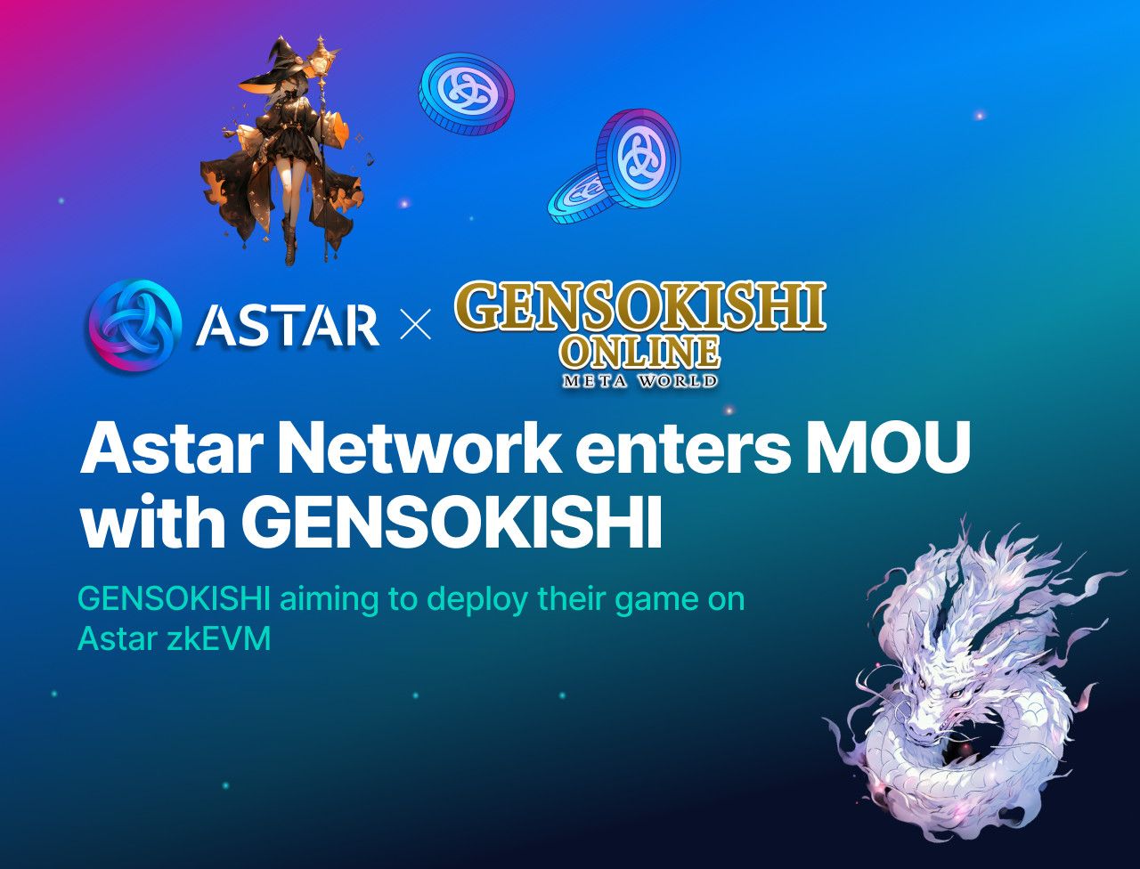 Astar Network and GensoKishi enter MOU